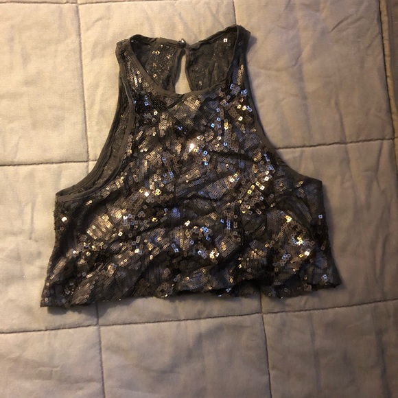 Sequined crop top - Picture 1 of 1